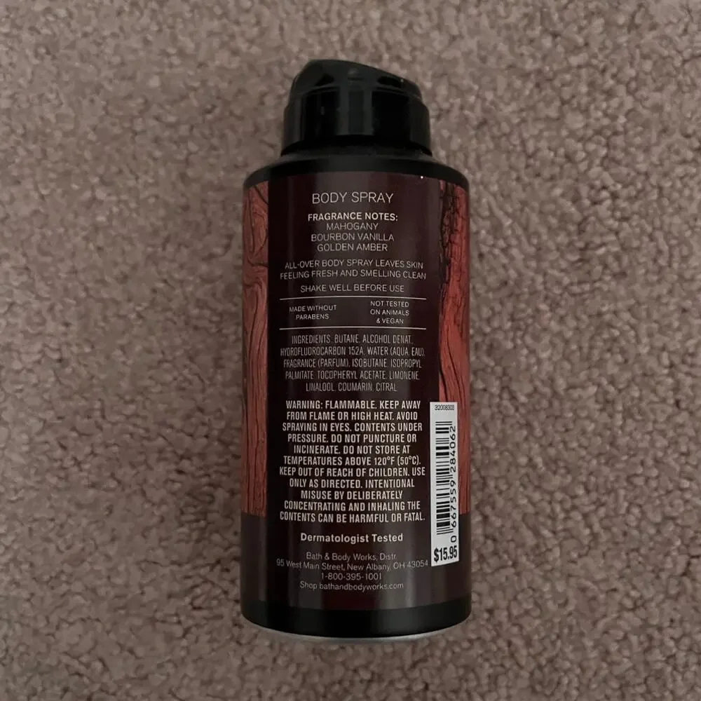 New Bath & Body Works Mahogany Woods Men's Collection
